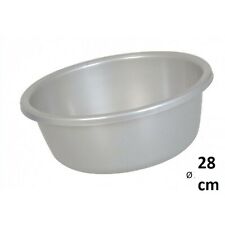 BASSINE PLASTIQUE GRIS  28 CM DE DIAMETRE 