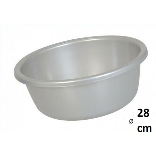 Bassine plastique gris cm - plastique, 28