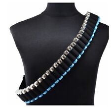 Ceinture noire de 27 munitions calibre 12