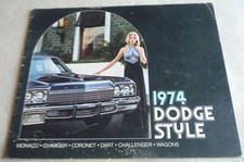 1974 DODGE MONACO DART CHALLENGER Catalogue 40p Brochure Prospekt Dépliant