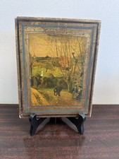 Tableau ancien sur bois – Chromolithographie 