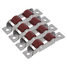  Lot de 4 roulettes pour portes coulissantes en verre : ensemble de roulettes