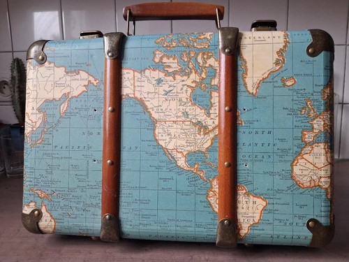 Valise mallette mappemonde - valise,