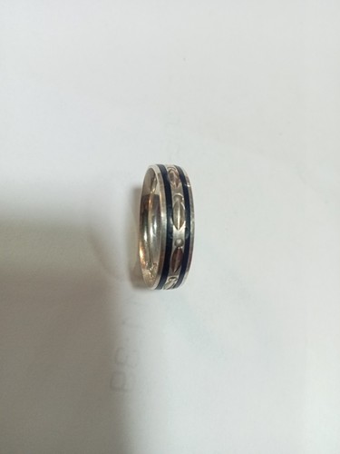 Bague argent massif - en,