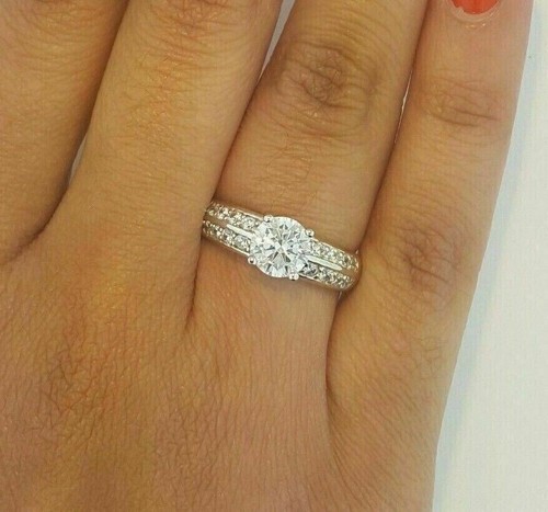 Bague fiançailles ct - 2,