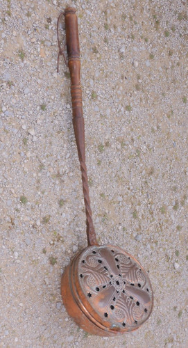Bassinoire cuivre xviiie xixe - -bassinoire,