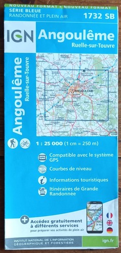 Carte ign série bleue 1732 - série,