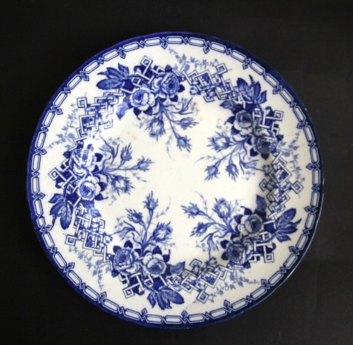 Plat rond ancien faïence - plat,