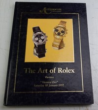 The art of Rolex 1992 catalogue de vente aux enchères