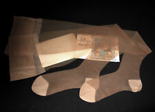 BAS PJ 400/20 T 4 (82 cm) MARRON NYLON VOILE MESH LINGERIE VINTAGE DECOLORATION