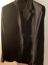 Costume 3 Boutons - Noir 100% Laine Marque Incognito Marzutto Fabrique en Italie