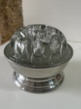 Pique Fleurs Verre Et Etain Du Manoir objet De Vitrine Ideal centre De Table