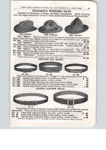 1915 paper stetson s - 1915, stetson's