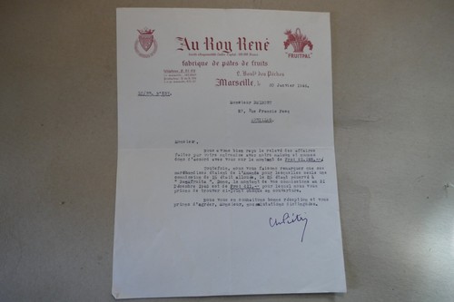 Lettre 1946 roy rene - 1946,