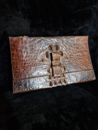 Pochette vintage cuir - , exotique