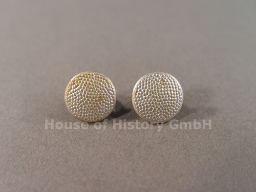 Paar boutons argent pour - argent,
