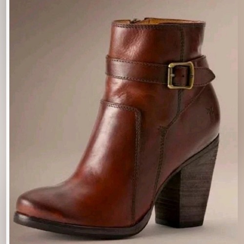 Frye rich brown leather heeled - frye,