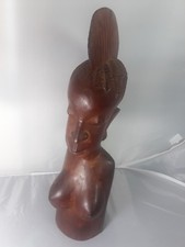 SCULPTURE HAND CARVED BROWN