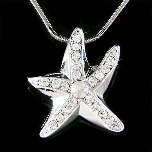 Collier étoile mer en - collier,