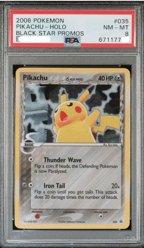 Pikachu black star promo 035 - black,
