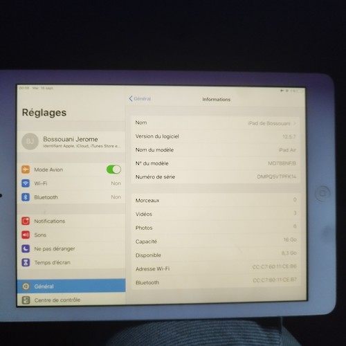 Apple ipad air model - air, a1474