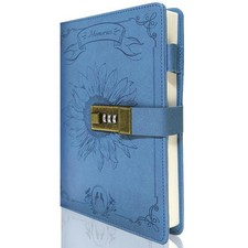 Journal Intime avec Cadenas pour Filles et Femmes Carnet Secret A5 en Cuir PU...