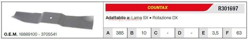 Lame countax tondeuse - lame,