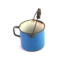 Beau Bleu Émaillé Ustensiles