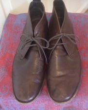 JUMP J75 Sz 10 Brown Leather Two Eye Lace up M'ens Shoes Boots