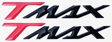 2 Autocollants-Stickers Résine 3D Écrit Tmax 500-530-560 pour Scooter Yamaha