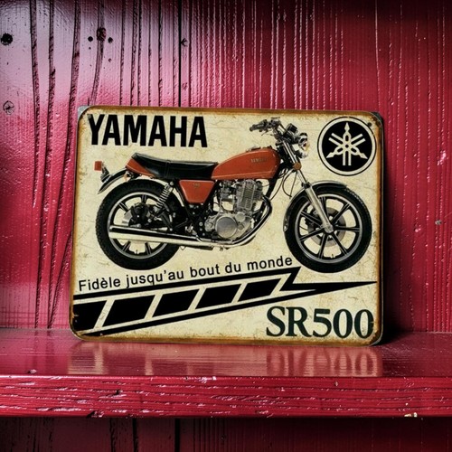 Plaque metal vintage yamaha - vintage,