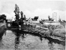 Vue d'un BORD de RIVIERE (Par