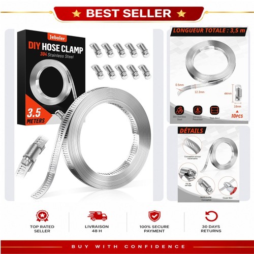 Collier serrage inox 304 - inox,
