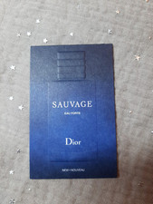 Carte Parfumée - Perfume Card . C. Dior - Sauvage eau forte