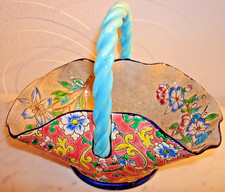 Emaux de Longwy. Panier fin