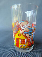 Ancien verre à moutarde déco castor , french glasses