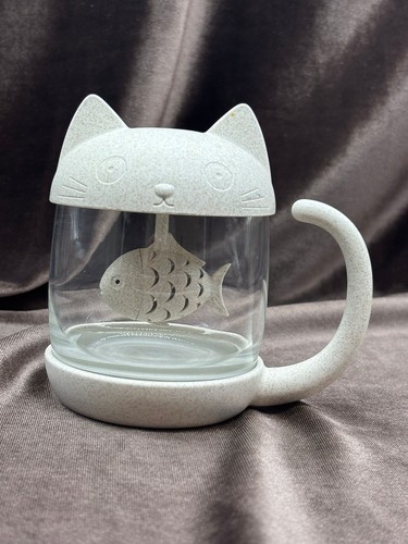 Tasse pour chat verre avec - en,