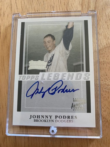 Johnny podres auto 2003 topps - johnny,
