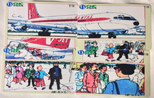 Tintin puzzle lot - puzzle, telecartes