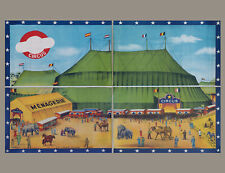 CIRQUE  ! TRES GRANDE AFFICHE  4 MORCEAUX, années 60, L. Beyaert Belgique