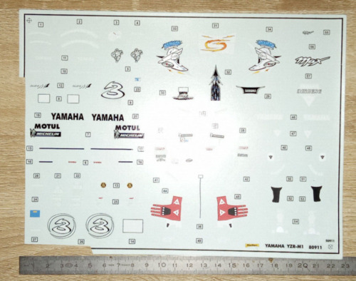 Decal figurine moto - moto, 1/12