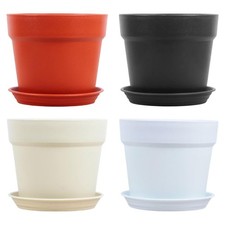 Pour pot de fleurs d'int??rieur lot de 2 avec drainage en maille et soucoupes as