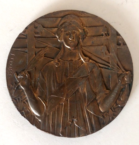 Medaille art deco bronze - medaille,