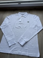 Polo Lacoste Blanc manches