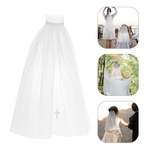 Voile mariage voilette clips - voile,