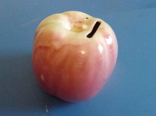 Tirelire barbotine pomme debut - barbotine,