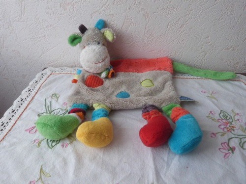 Doudou plat vache zoe - plat,