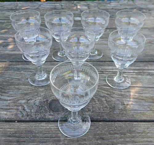 Vintage petits verres à - 8,