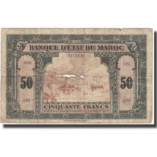 Billet, Maroc, 50 Francs