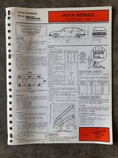 FICHE TECHNIQUE AUTOMOBILE ALFA ROMEO ALFASUD SPRINT